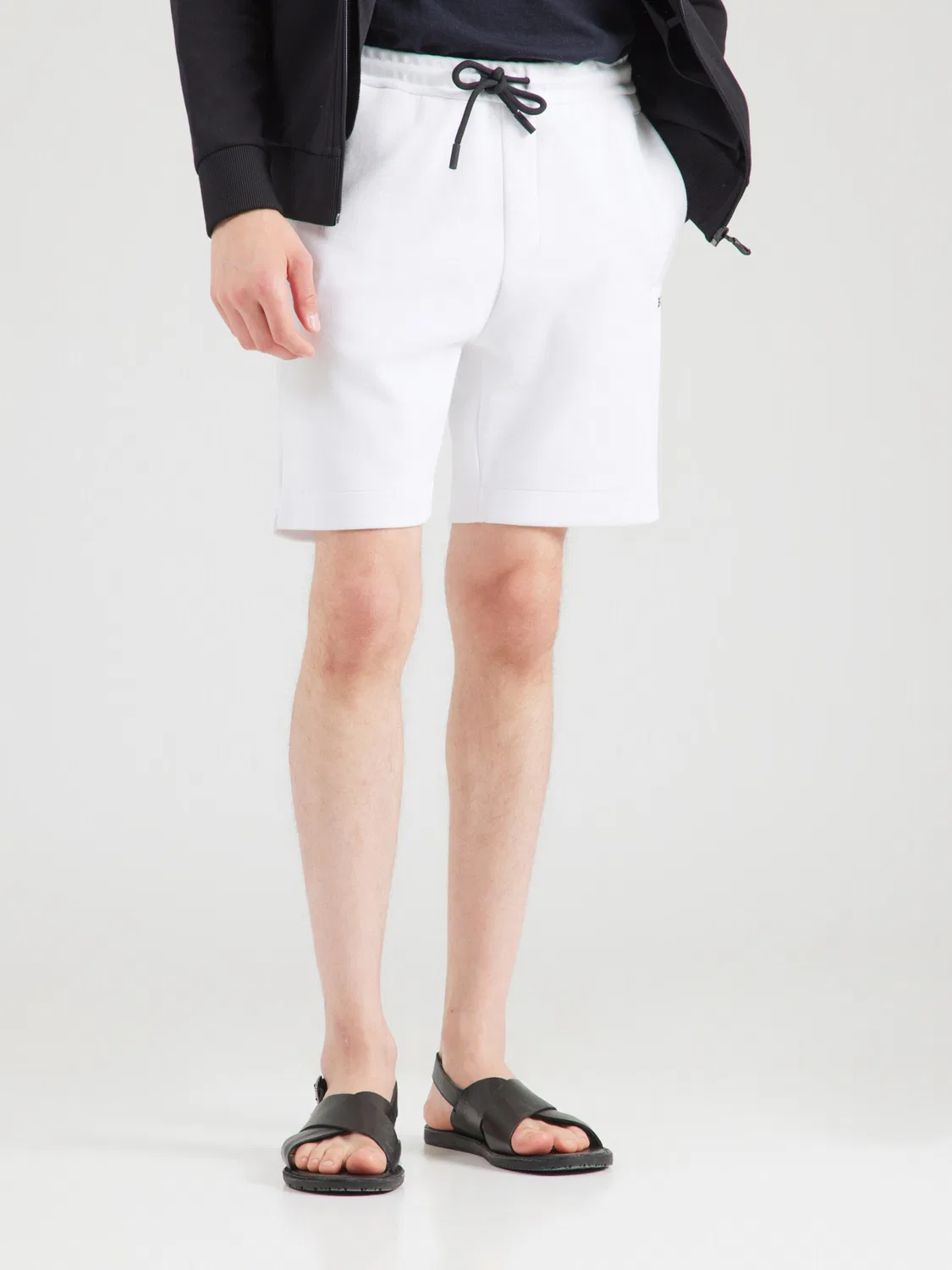 Шорты Boss Regular Pants JT_Union HeAdlo белого цвета — фото 3