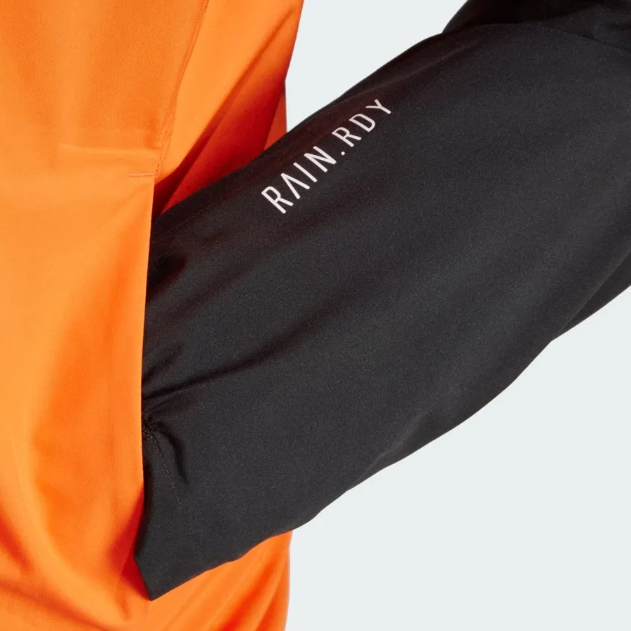Дождевик с капюшоном Terrex Multi 2L RAIN.RDY adidas, Оранжево-черный — фото 4