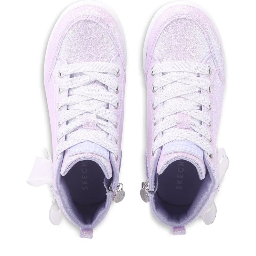 Детские высокие кроссовки Skechers, Lavender — фото 4