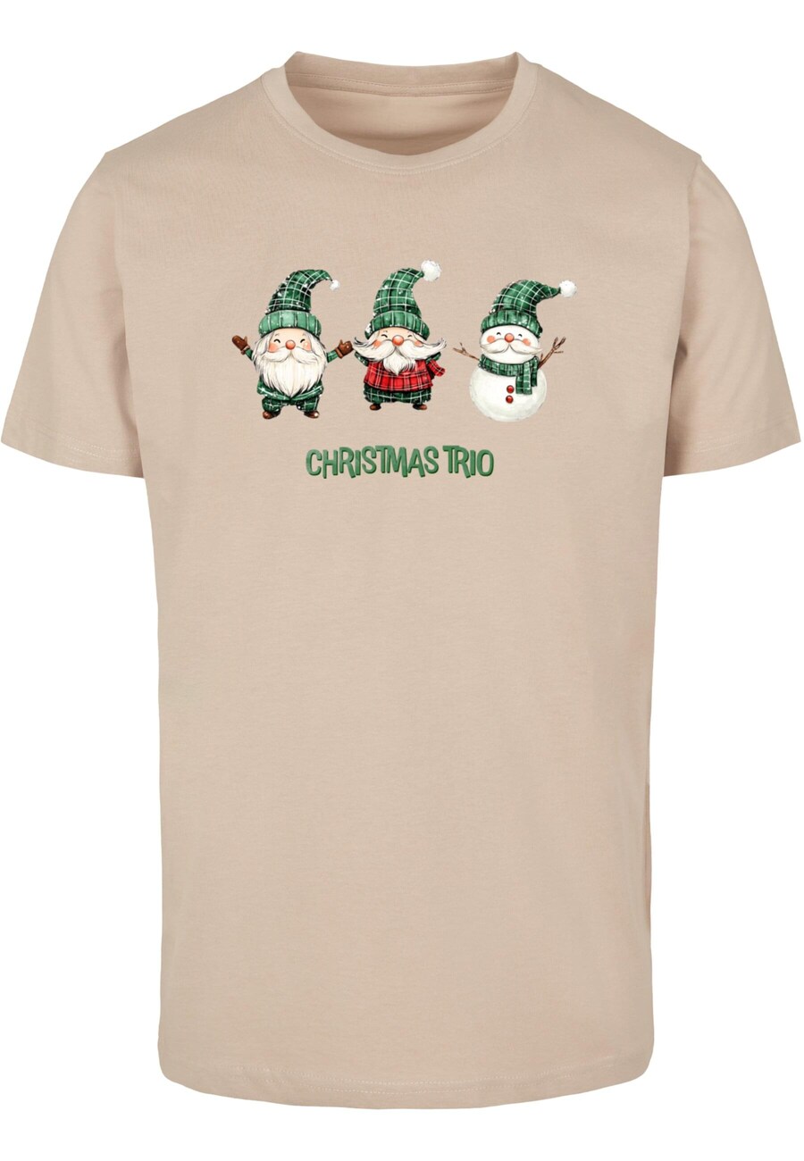 

Рубашка Merchcode Christmas Santa Trio, песочный