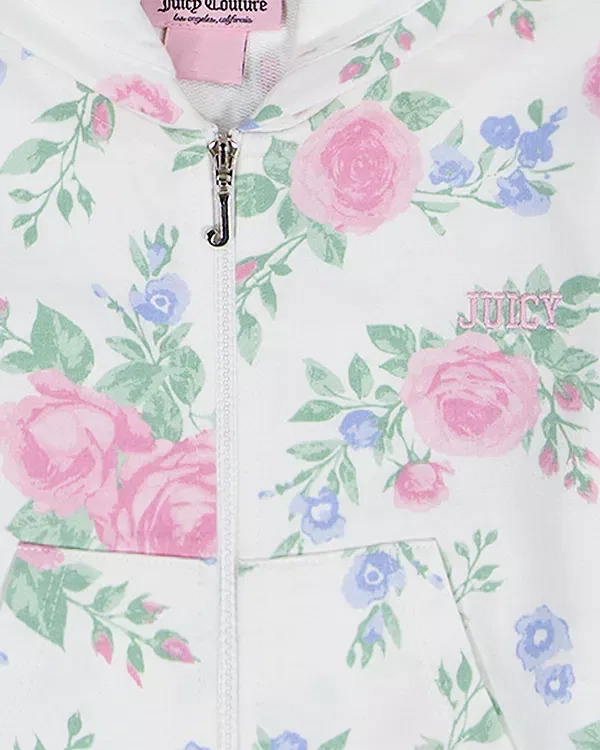 Детский комплект из футера для девочек Juicy Couture, Egret — фото 3