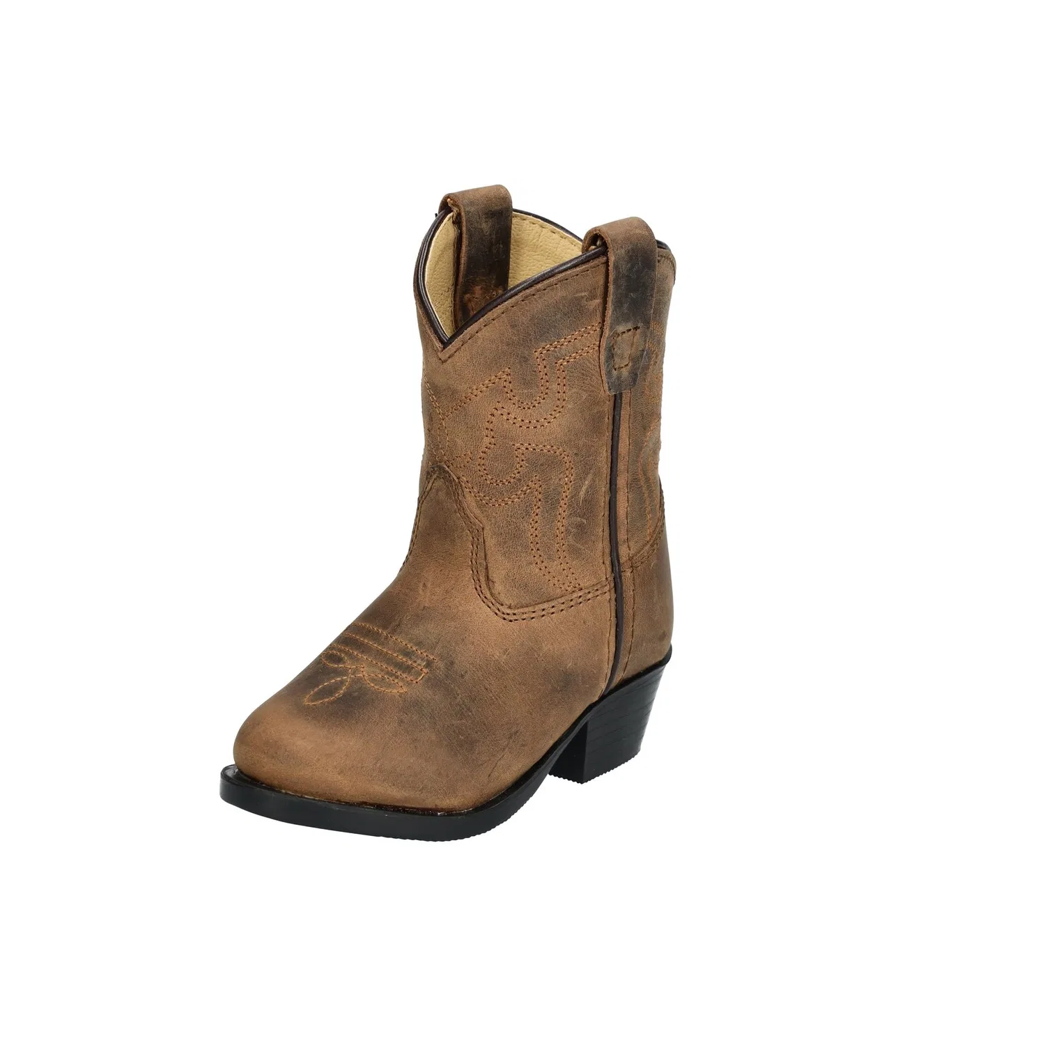 Детские ковбойские сапоги для мальчиков и девочек с кожаным верхом Smoky Mountain Boots, Distressed Brown