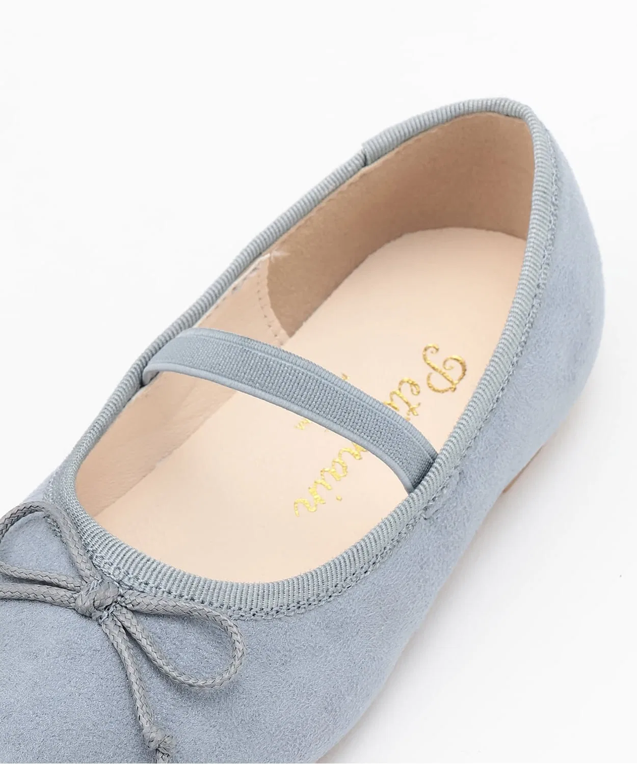 Детские балетки с бантом Модель Blue Petit Main, Blue — фото 3
