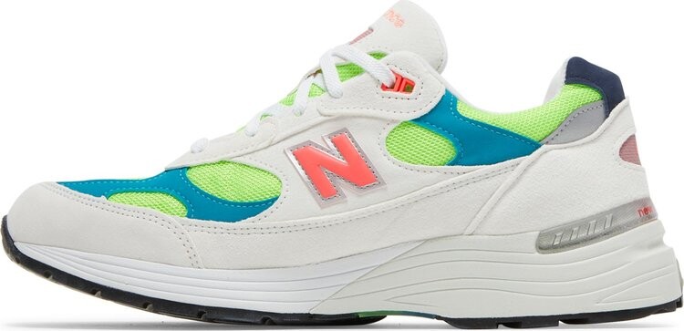 Кроссовки New Balance 992 Made in USA 'White Neon', белый — фото 4