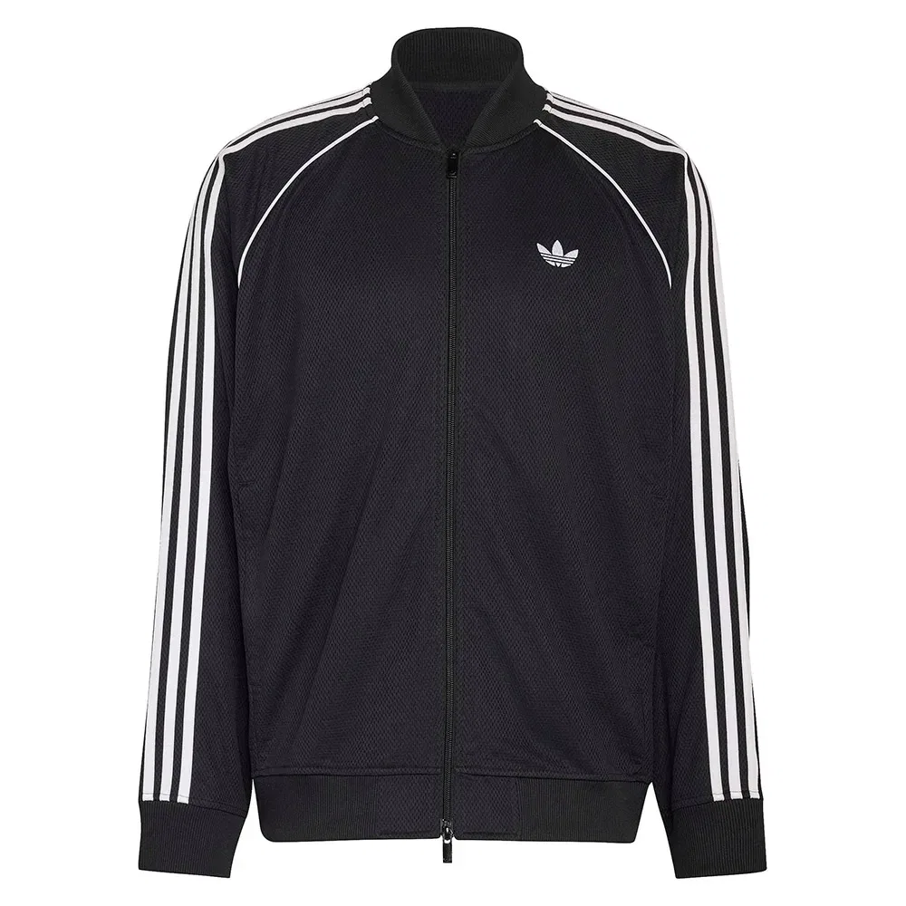 Худи на молнии Adicolor Classics Mesh Adidas Originals, черный — фото 3