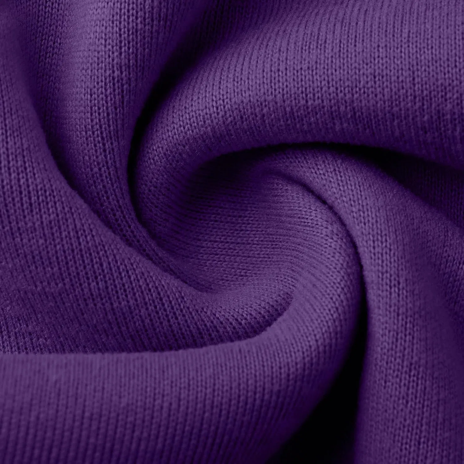 Женское длинное платье-свитер с капюшоном на флисе, Purple — фото 2