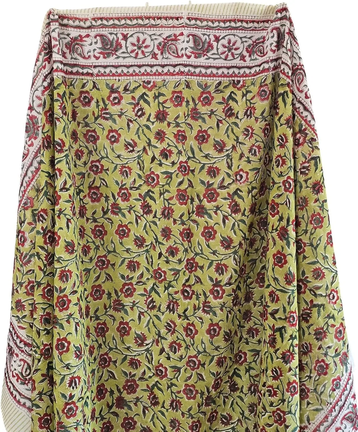 Женский саронг с цветочным принтом Indian Handblock Print, Multicolor — фото 4