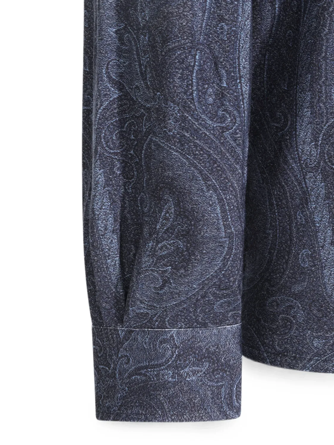 Рубашка с пейсли-принтом, синяя ETRO, синий — фото 4