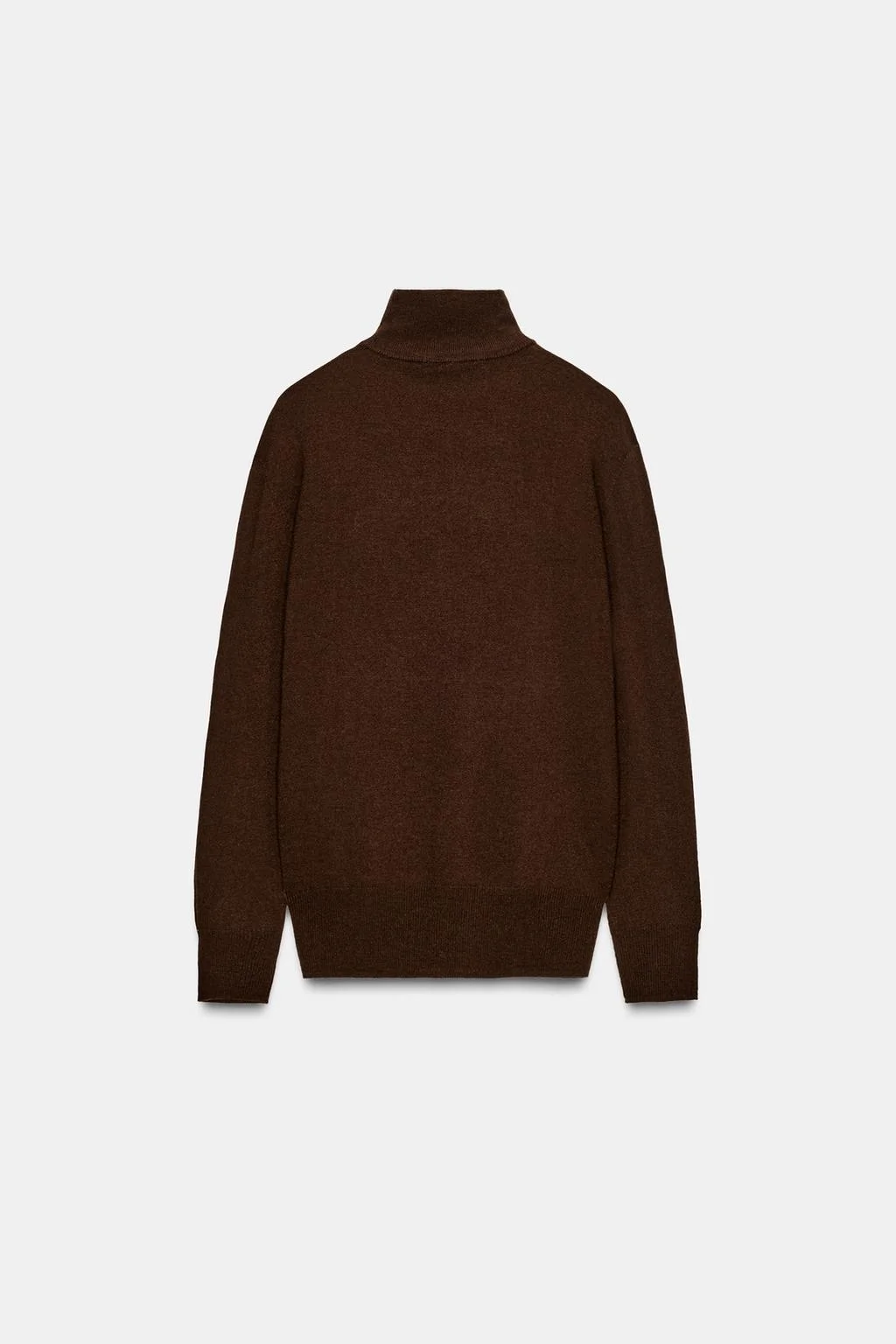 Джемпер Zara 100% Lana Extrasuave, коричневый — фото 3