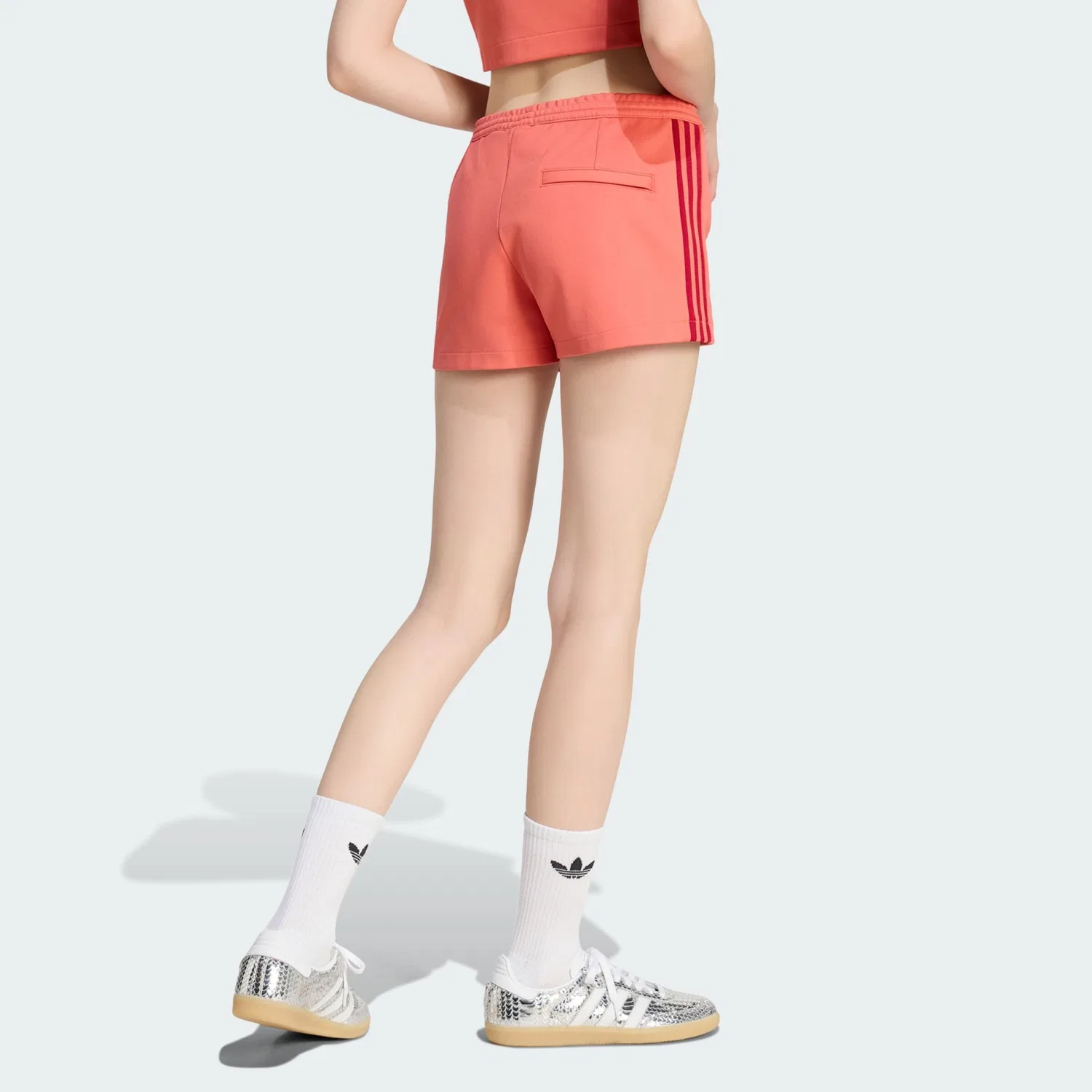 Шорты Adidas Originals Slim fit, оранжевый — фото 3