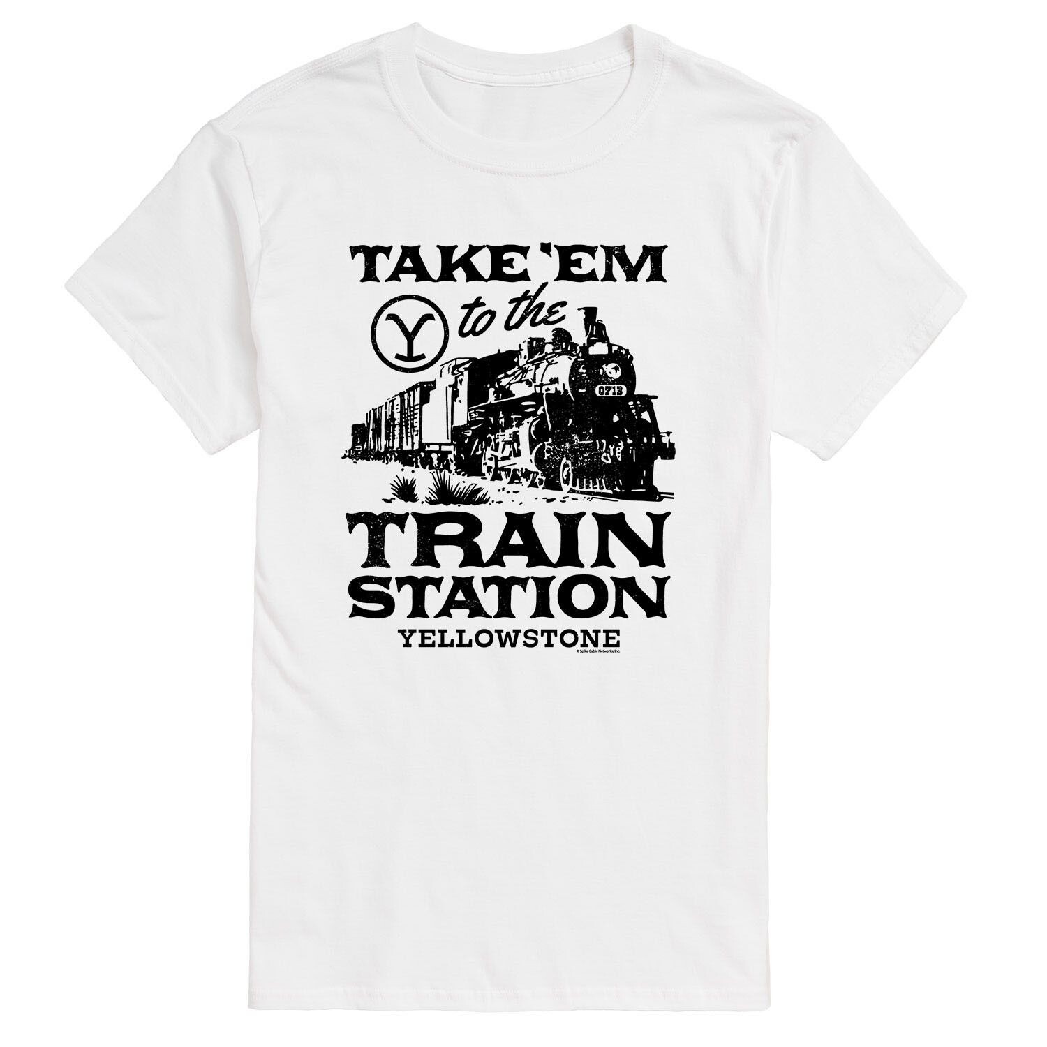 

Футболка Big & Tall Yellowstone Train Station Licensed Character, белый