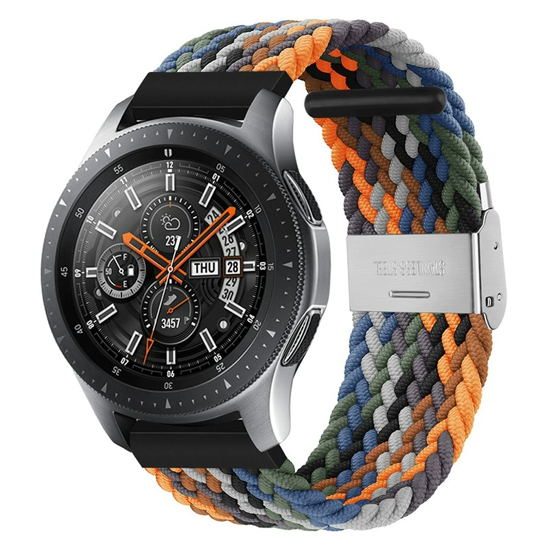 

Biaodaige Часы Strap Huawei Compatibility Nylon Material, Denim Rainbow