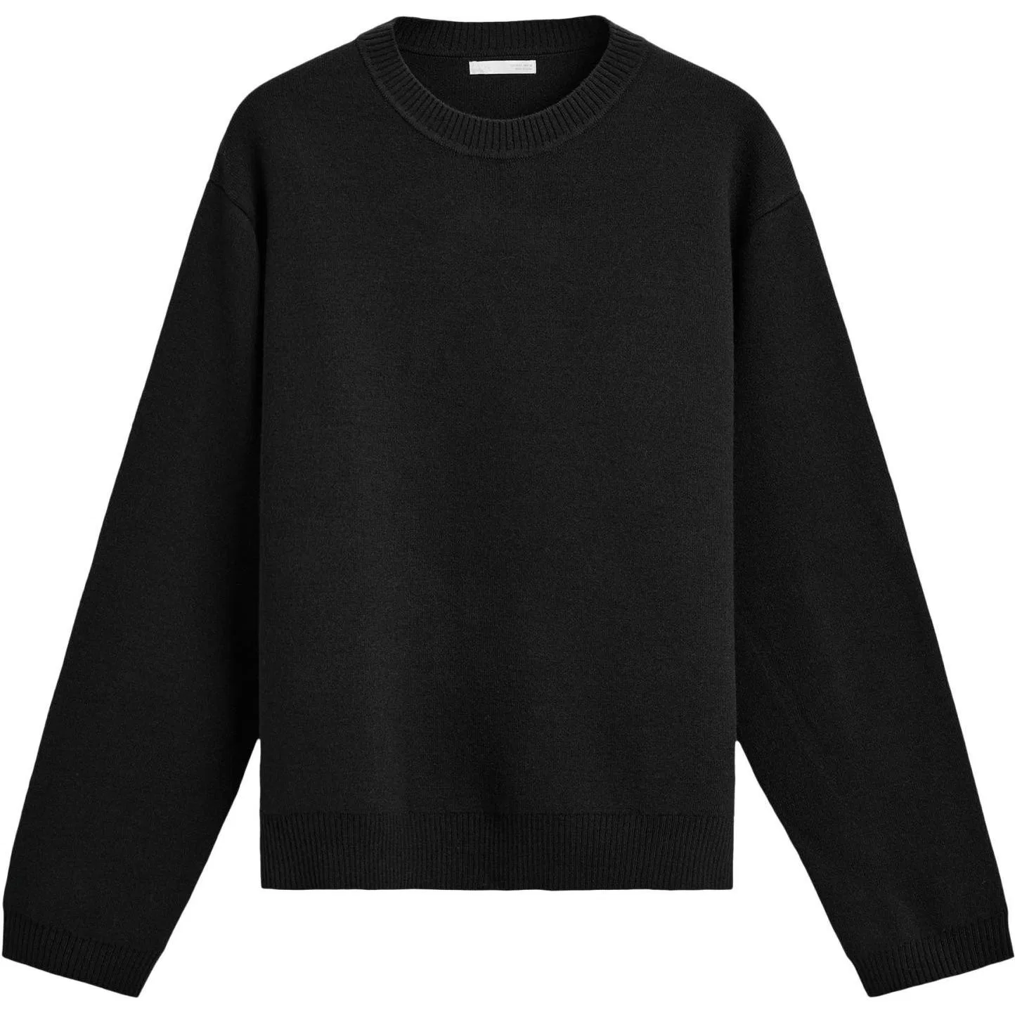 Мужской свитер с круглым вырезом ZARA, Black