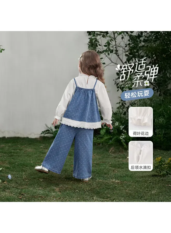 Комплект детский с принтом New spring collection girls' three-piece set fashion mid-kids Jellybaby — фото 4