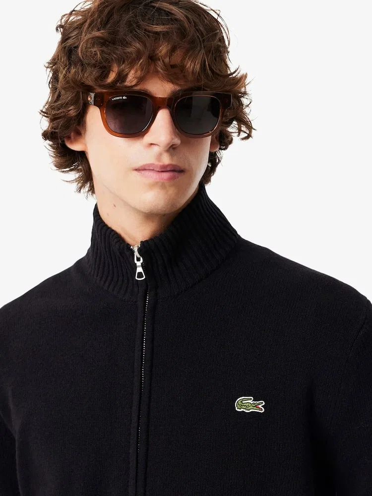 Кардиган шерстяной с полной застежкой-молнией AH5181 LACOSTE — фото 2
