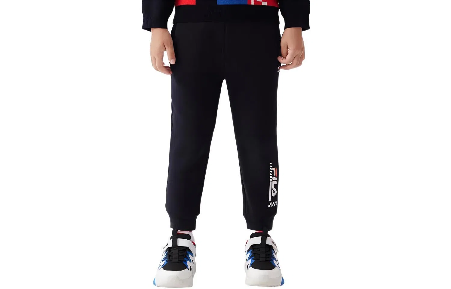 Детские трикотажные спортивные штаны с длинным рукавом Marine Blue FILA KIDS, Marine Blue