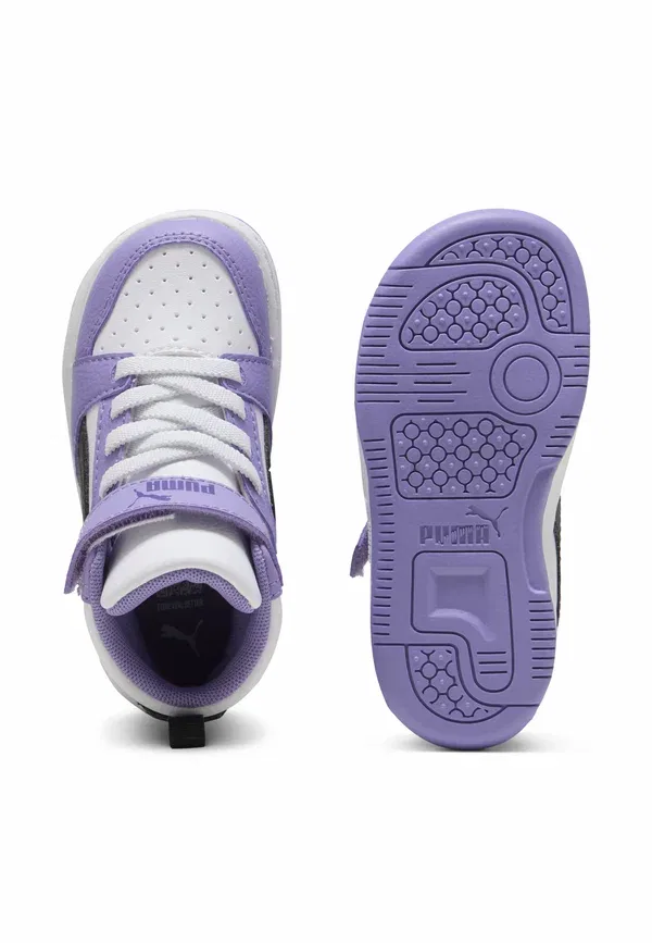 Ботинки снег Puma team violet, white, белый/черный/фиолетовый — фото 3