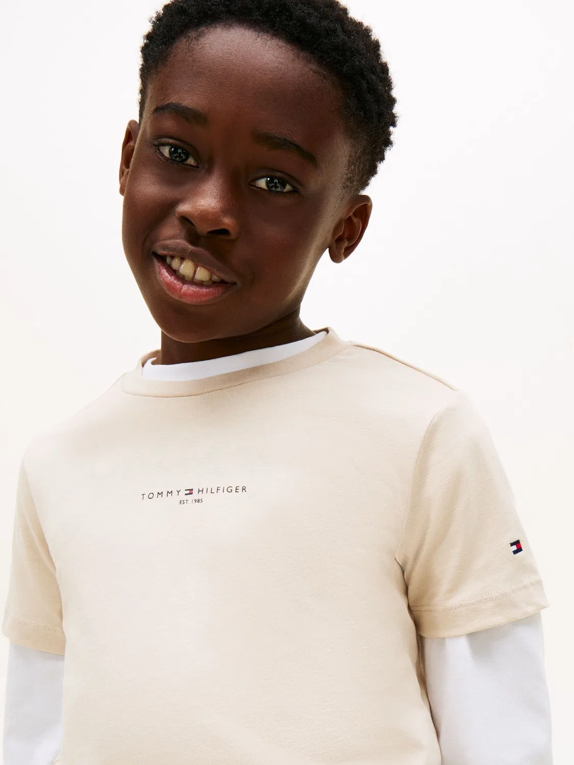 Комплект из футболки и шорт Tommy Hilfiger Brown — фото 2