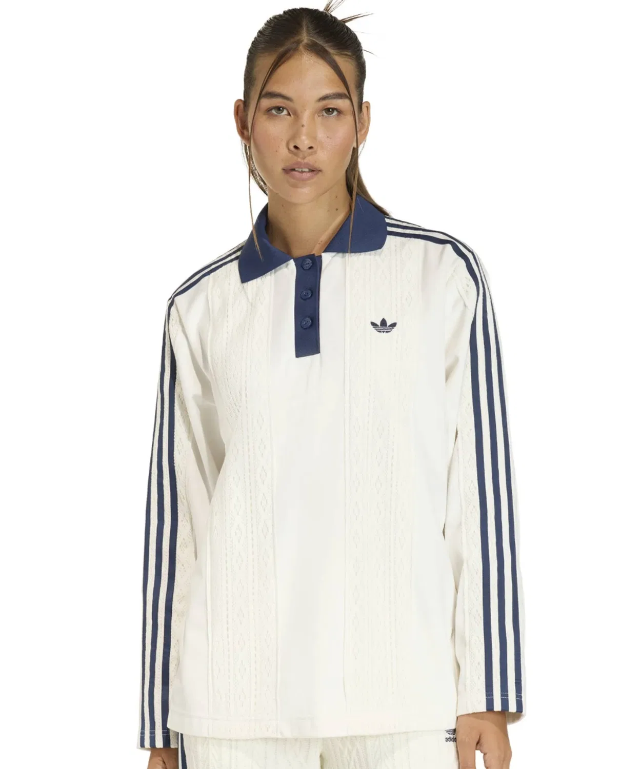 Женский лонгслив-джерси с флисом, с длинным рукавомAdidas Winterized LS Jersey Adidas, Белый
