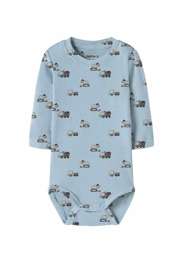 Комбинезон с принтом Romper printed body Name It, Ashley Blue, синий