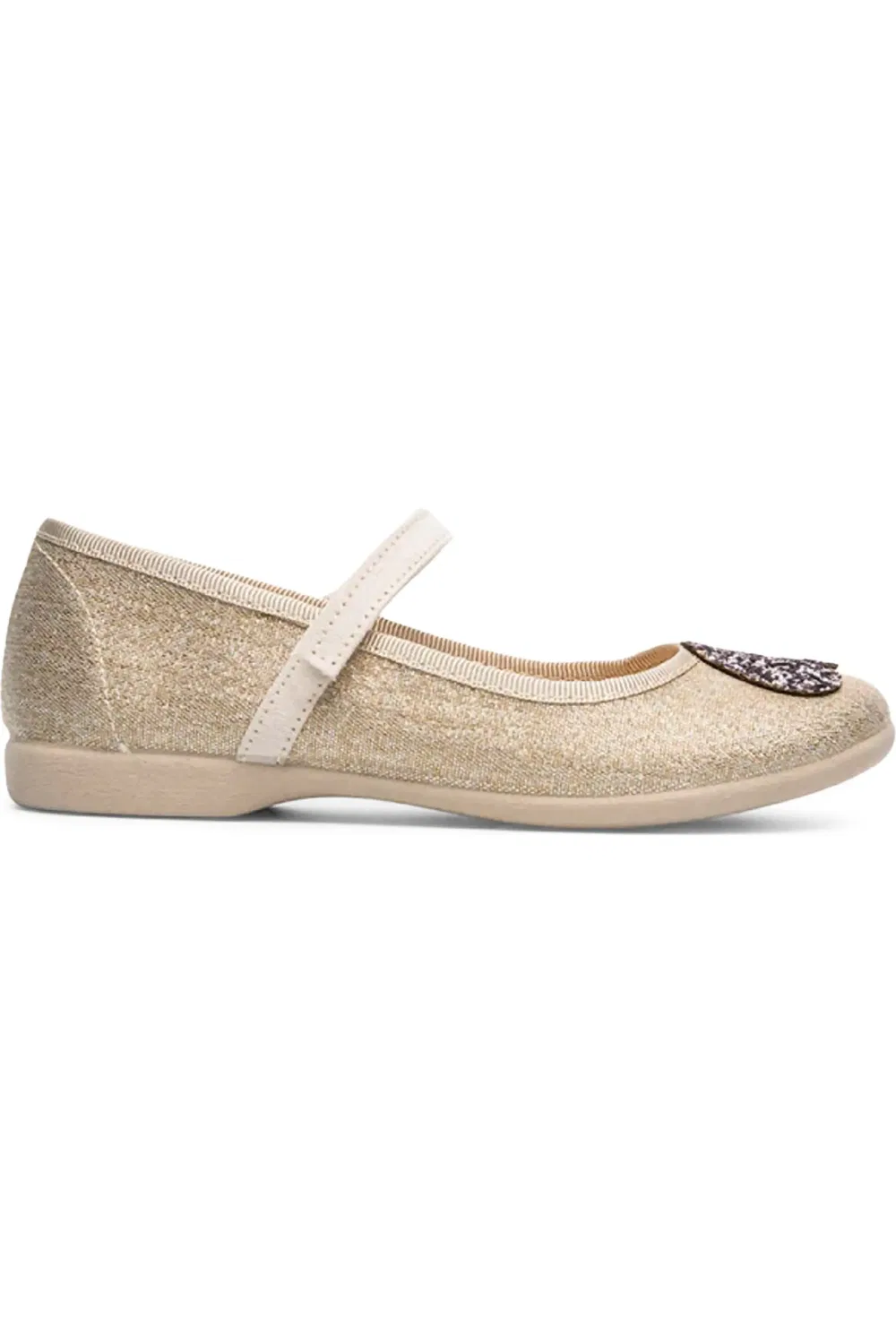Детские туфли Мэри Джейн с цветочной аппликацией Taylor CHILDRENCHIC, Gold