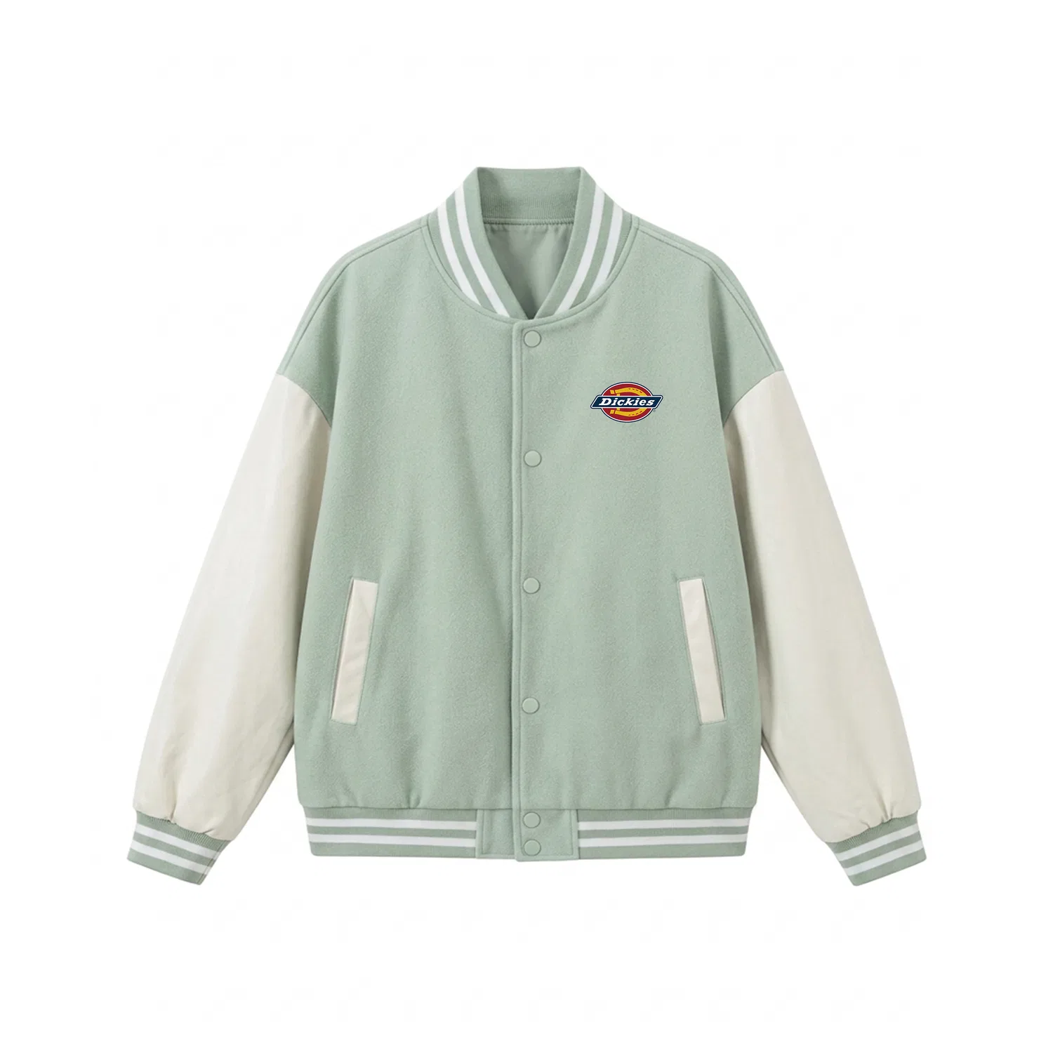 Детская куртка с воротником-стойкой, свободного кроя, модель Crew Neck, Dickies, Light Green
