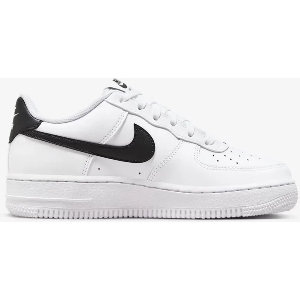 Детские кроссовки унисекс из натуральной кожи на шнуровке Air Force 1 Af1 Gs Leather Nike