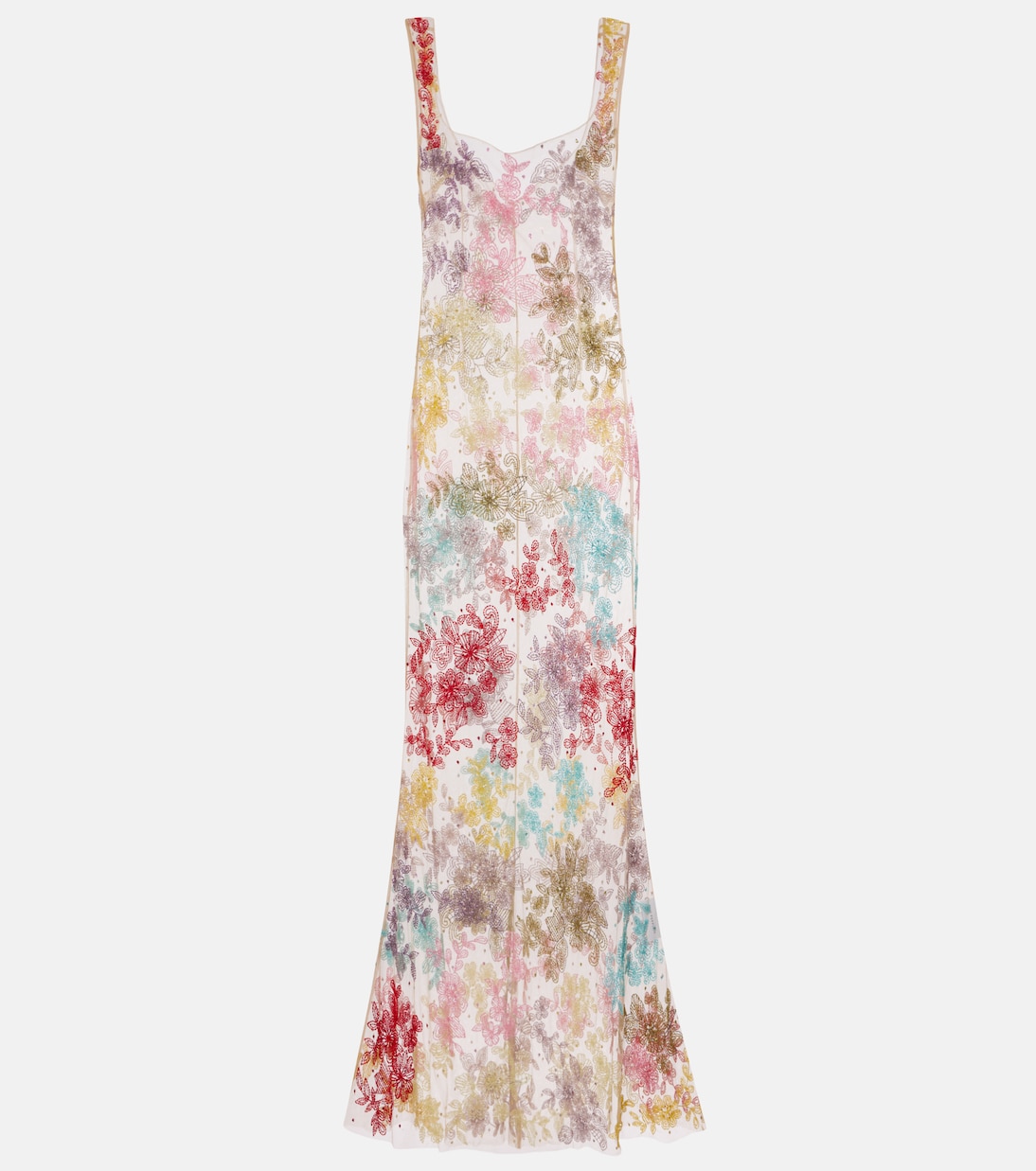 

Платье Cora из прозрачного тюля с декором Clio Peppiatt, Multicolour