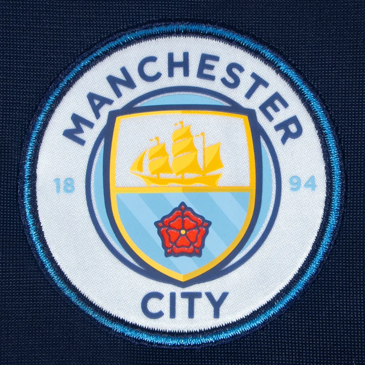 Детская ретро-куртка-олимпийка Manchester City Fc, Navy — фото 3