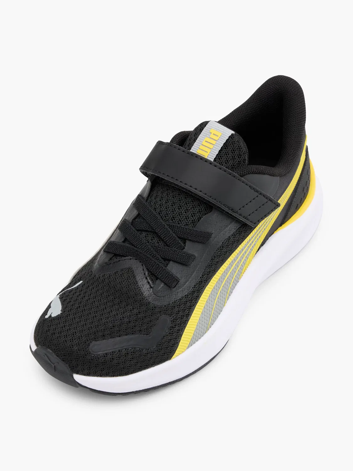 Детские кроссовки с эластичной шнуровкой PUMA, черный — фото 2