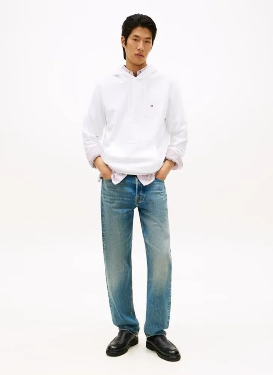 Худи Tommy Hilfiger Flag Embroidery, белый — фото 3
