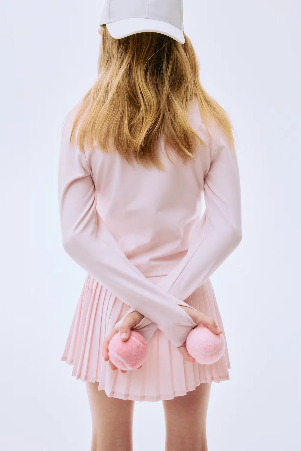 Плиссированная теннисная юбка с технологией Drymove H&M, Hellrosa — фото 3