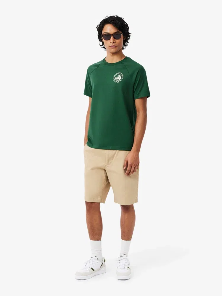 Футболка с коротким рукавом Miami Open реглан LACOSTE, Green — фото 4