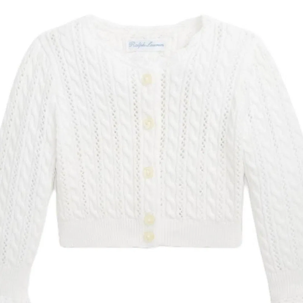 Детское вязаное изделие Polo Ralph Lauren, Washed White — фото 4