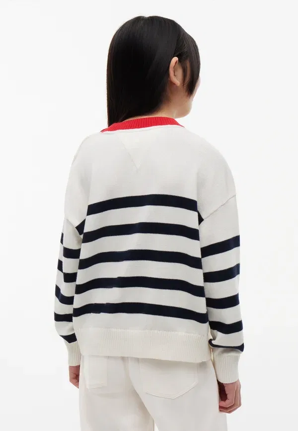 Свитер Striped Tommy Hilfiger Ivory, слоновая кость — фото 3