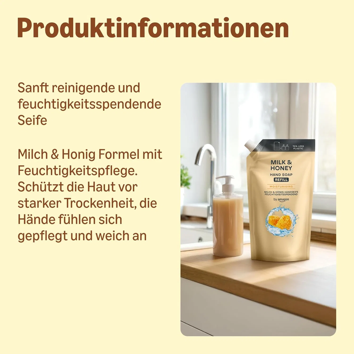 Гель для рук Milk & Honey, 2 x 1000 мл, by Amazon — фото 2