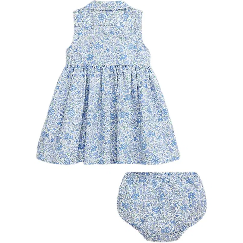Детский комплект юбка и топ для девочек, Infant And Toddler Skirt Set, Blue, Polo Ralph Lauren — фото 3