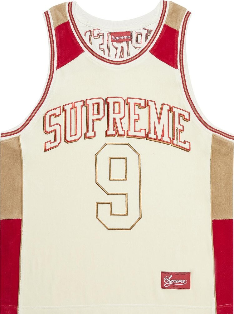 

Футболка Supreme Terry Basketball Jersey 'Stone', разноцветный, Серый, Футболка Supreme Terry Basketball Jersey 'Stone', разноцветный