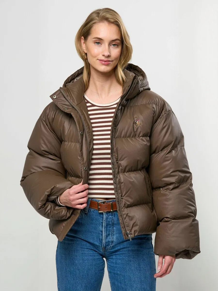 Зимняя куртка U.S. POLO ASSN. 'UWLean' коричневого цвета — фото 2