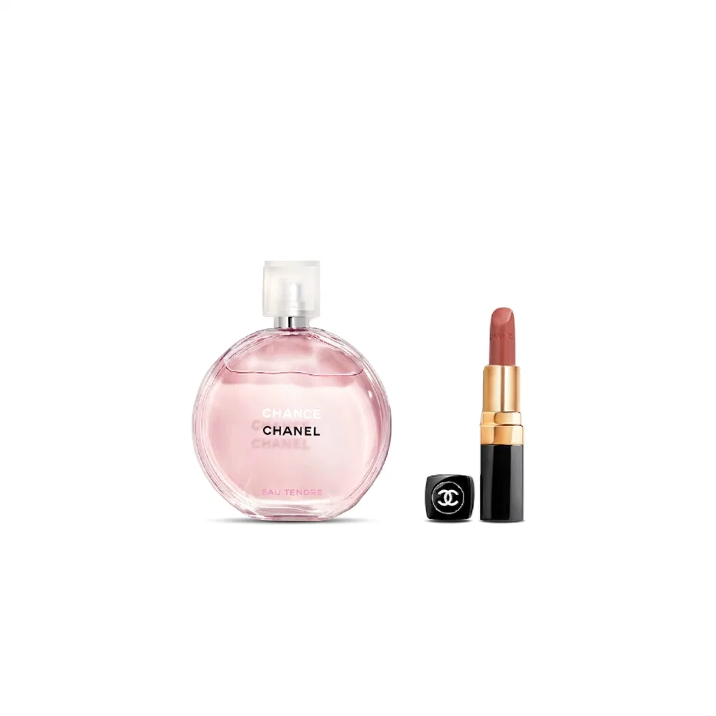 Женский набор духов и губной помады Encounter Tender Perfume 50мл и Cocoa Lady Lipstick #Size 105, CHANEL, Black — фото 4