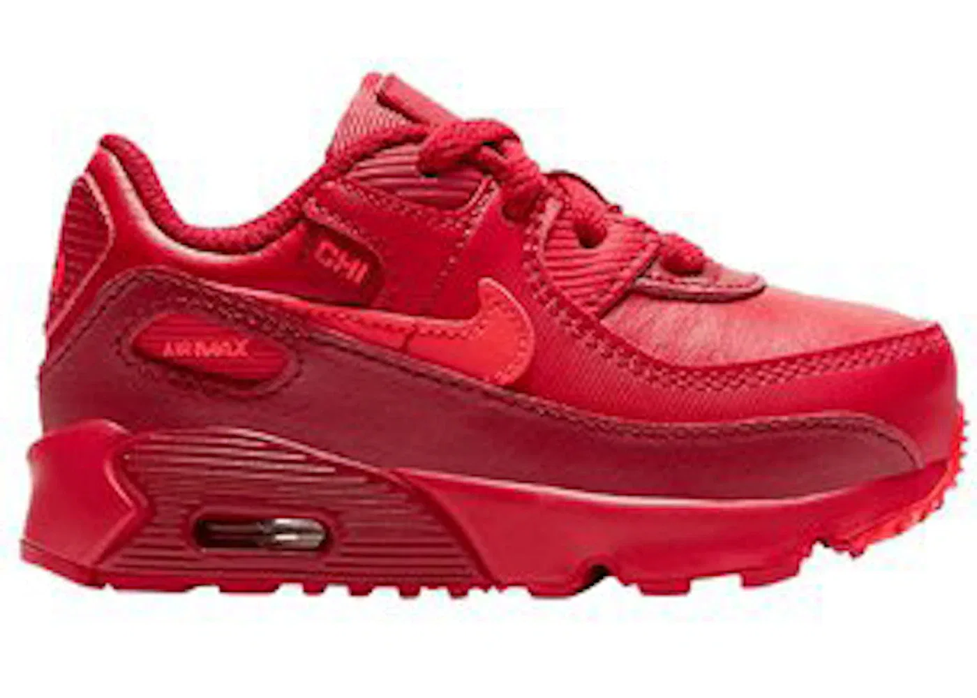 Детские кроссовки с повседневным стилем Nike Air Max 90 Nike, Dark Red/Red