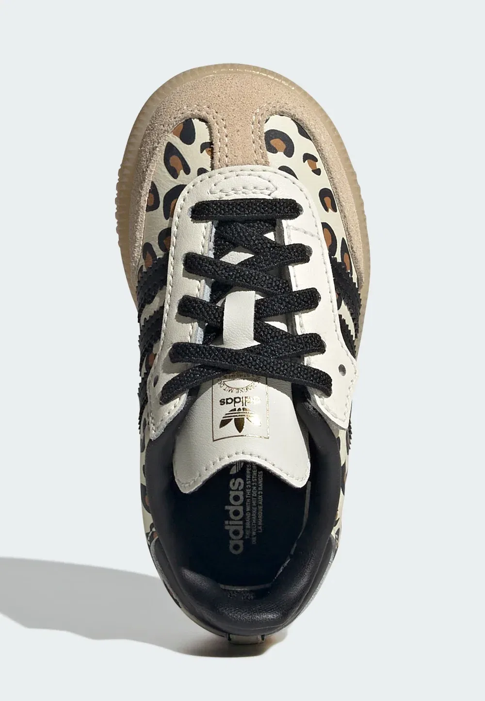Samba og унисекс - детская обувь Adidas Originals, Cream White Sand Strata Gum — фото 3