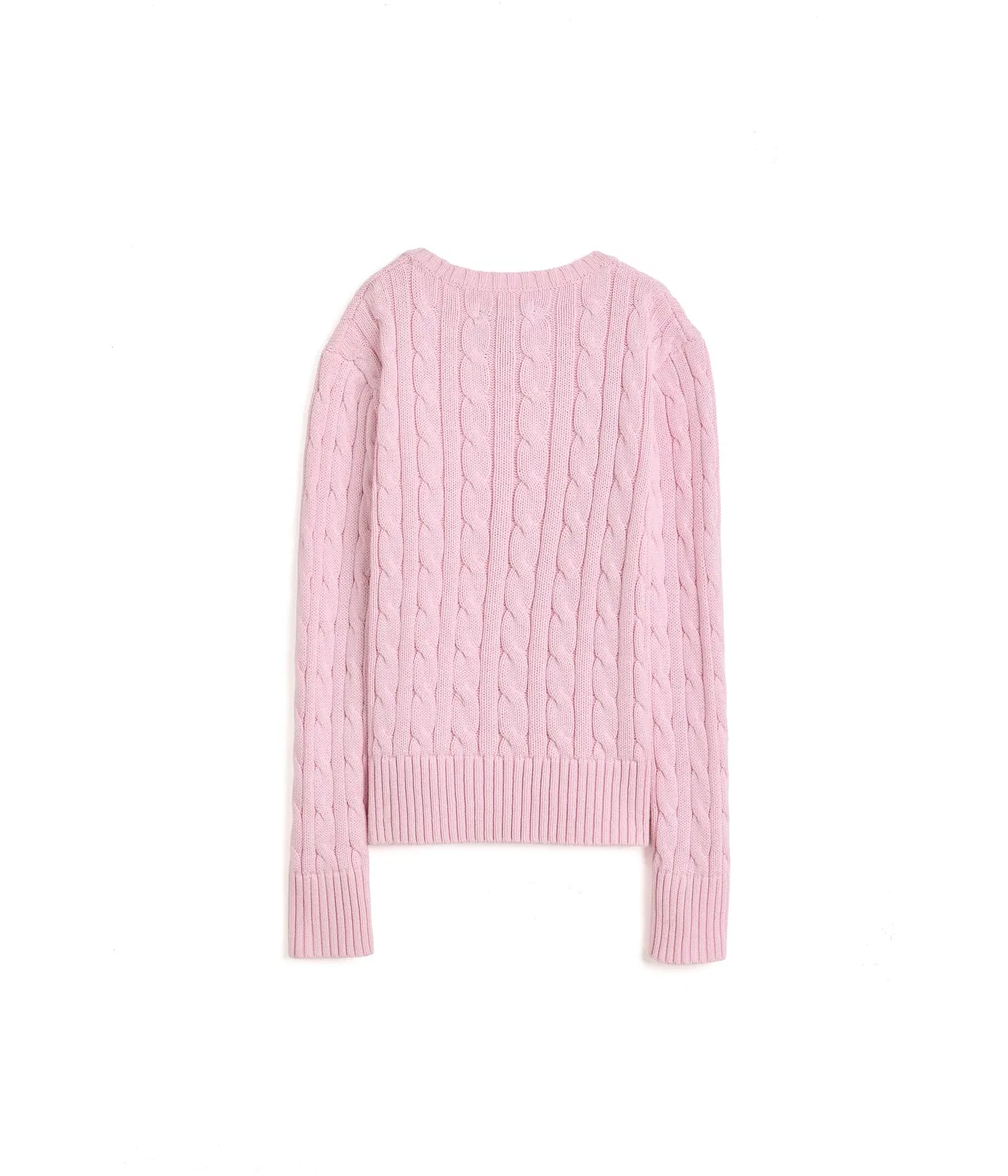 Хлопковый свитер крупной вязки (для детей постарше) Polo Ralph Lauren Kids, Hint Of Pink/Nevis — фото 2