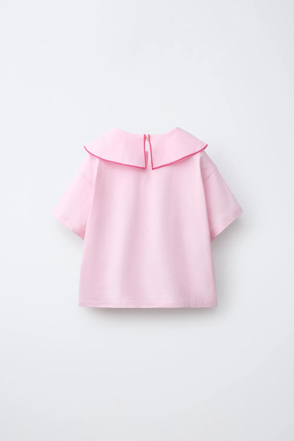 Футболка с шарфом и бантом ZARA, Pastel Pink — фото 2