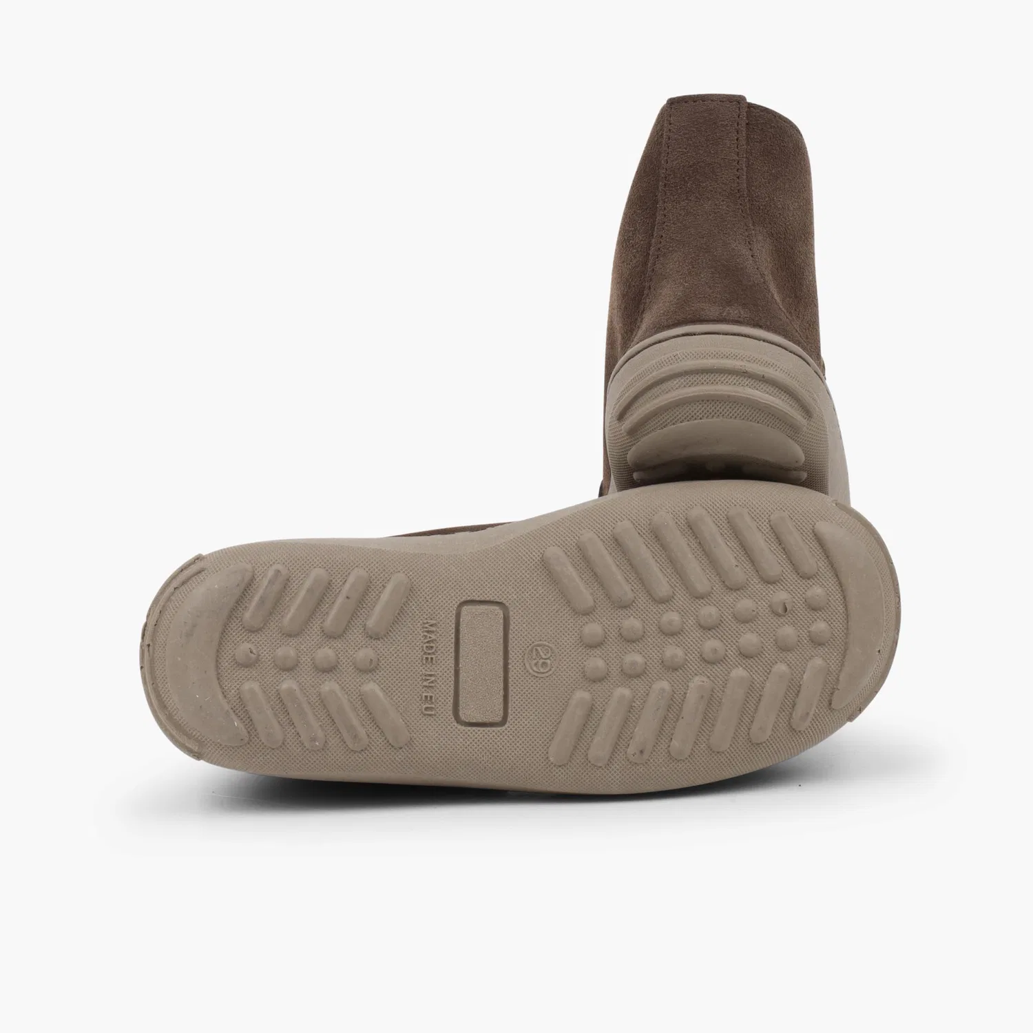 Детские ботинки для мальчиков со шнуровкой Pisamonas Indian Boots With Laces and Non-slip Sole, Taupe — фото 3