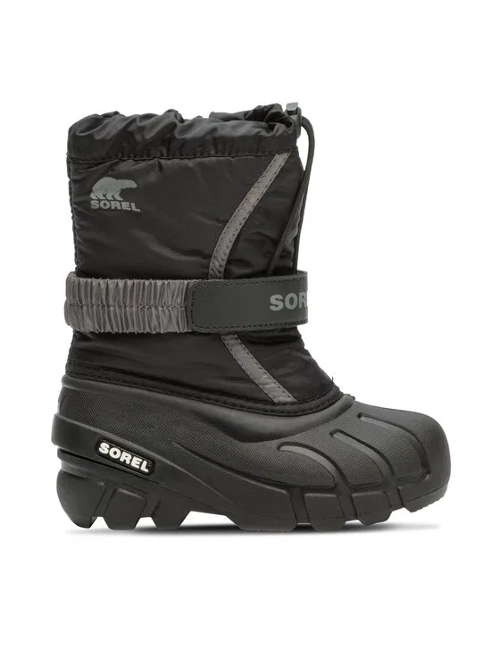 Сноубутсы Childrens Flurry Boot Sorel, черный