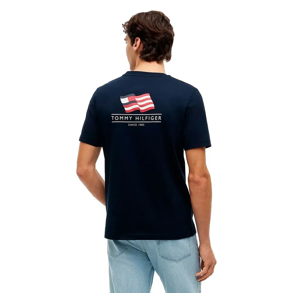 Мужская футболка с принтом Americana Back Tommy hilfiger, Blue — фото 2