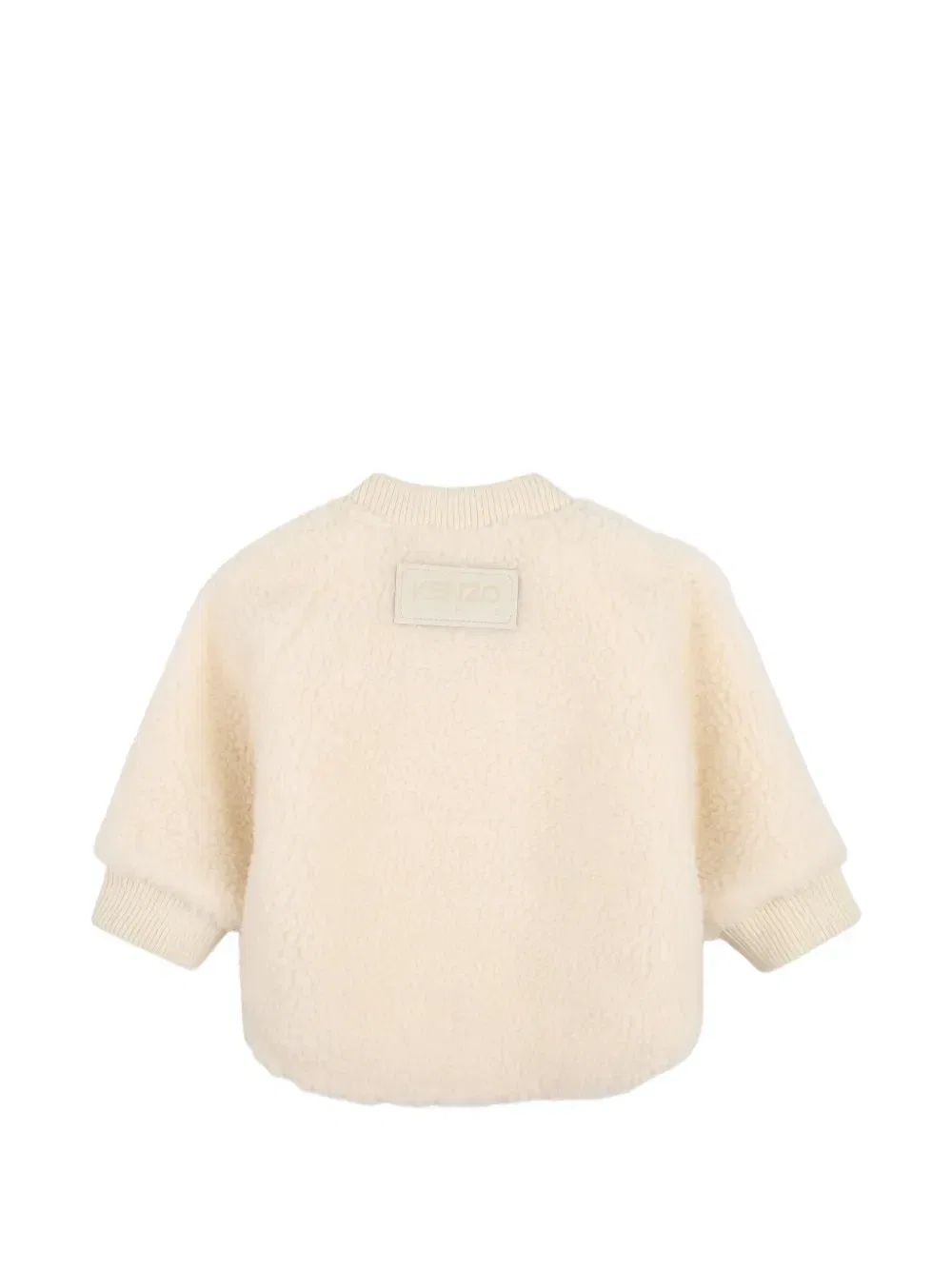 Фактурная куртка с нашивкой-логотипом Kenzo Kids, бежевый — фото 2