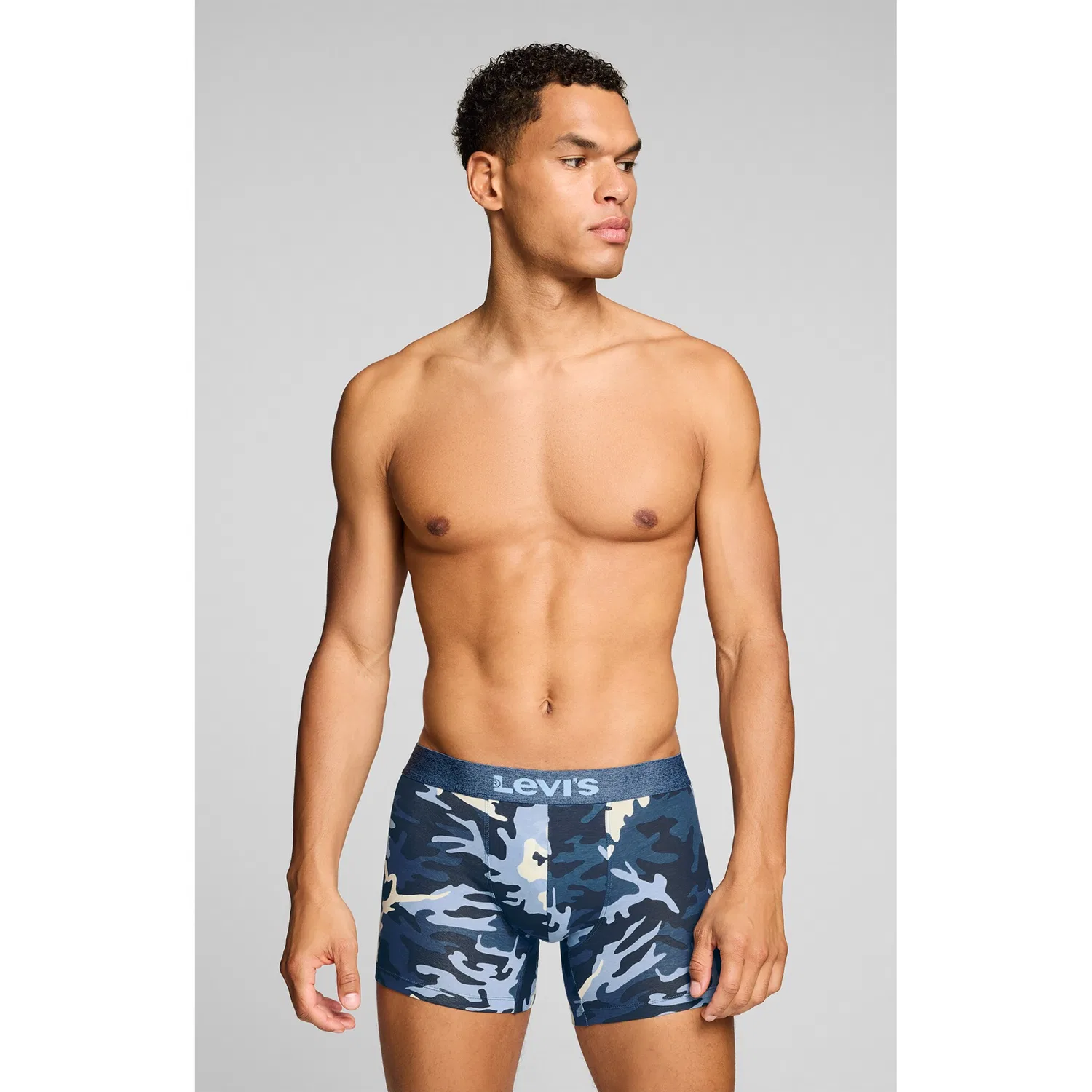 Мужские боксеры с фиксированным краем Levi's, Blue Combo — фото 2