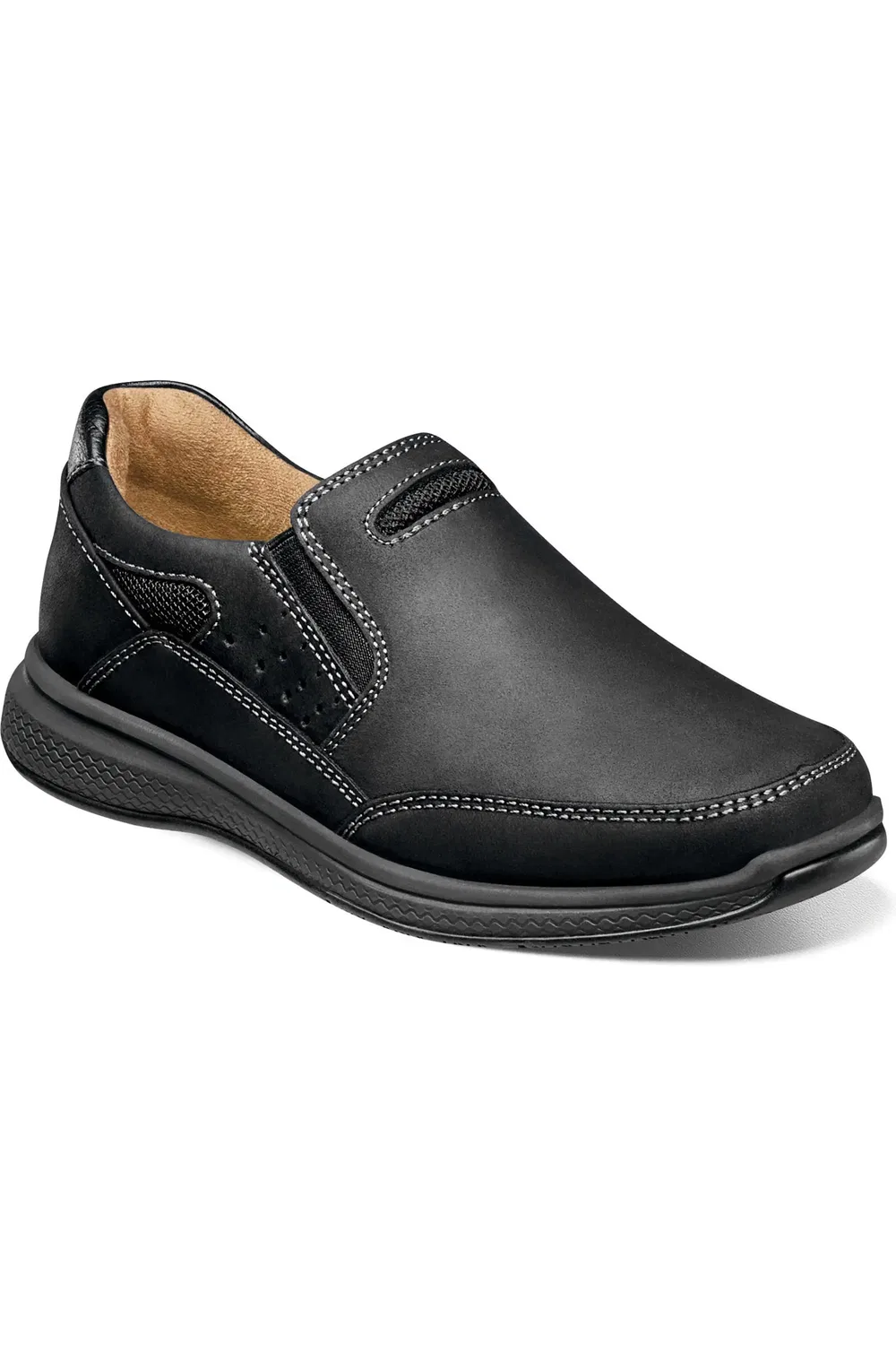 Детские кроссовки slip-on на подошве с амортизацией Great Lakes Florsheim, черный